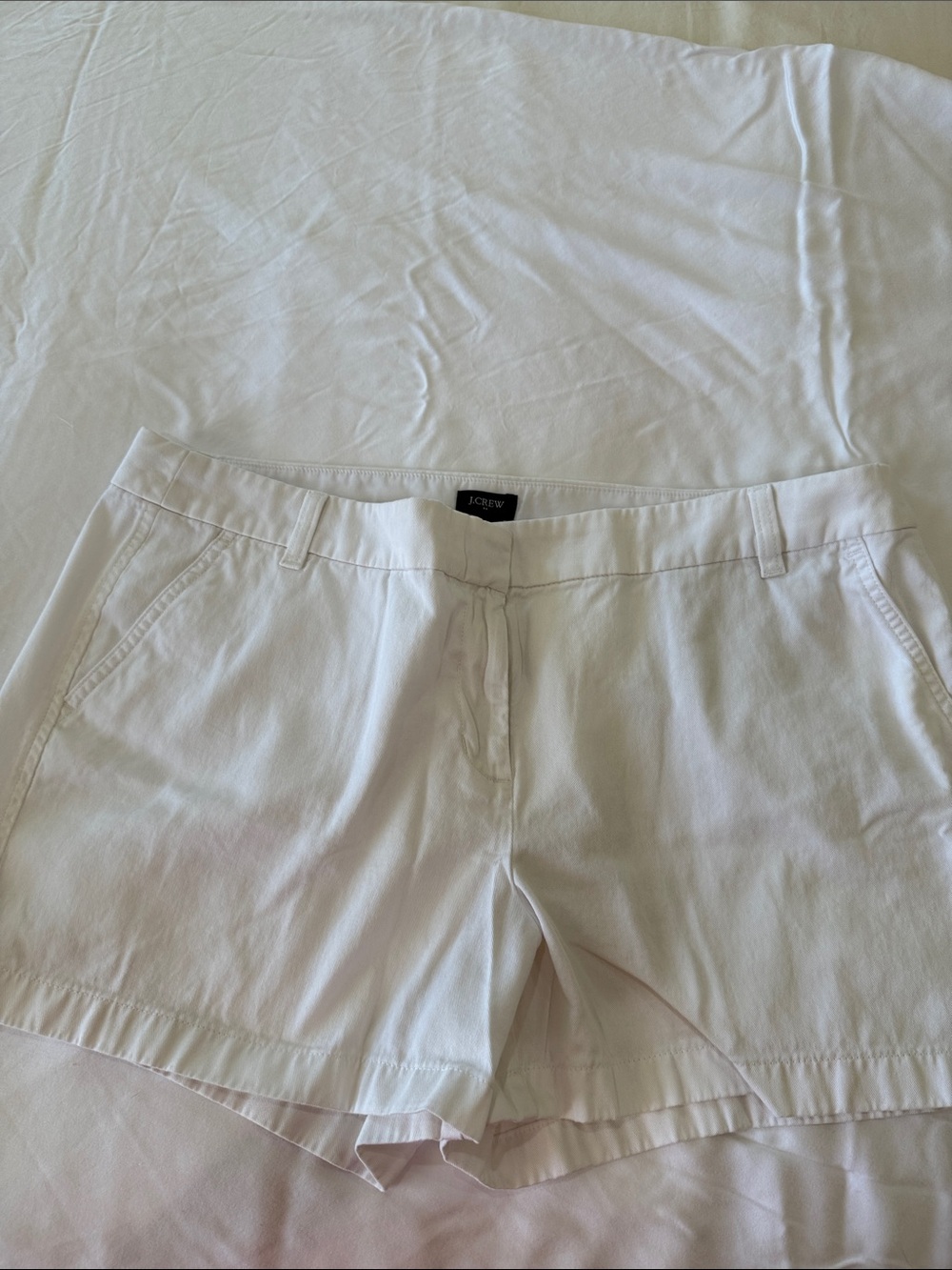 J. Crew White Women's Chino Shorts
